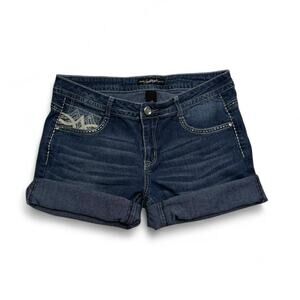South Pole Embellished Y2K 2000s Denim Shorts Spring Summer Womens Size 13